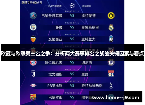 欧冠与欧联第三名之争：分析两大赛事排名之战的关键因素与看点